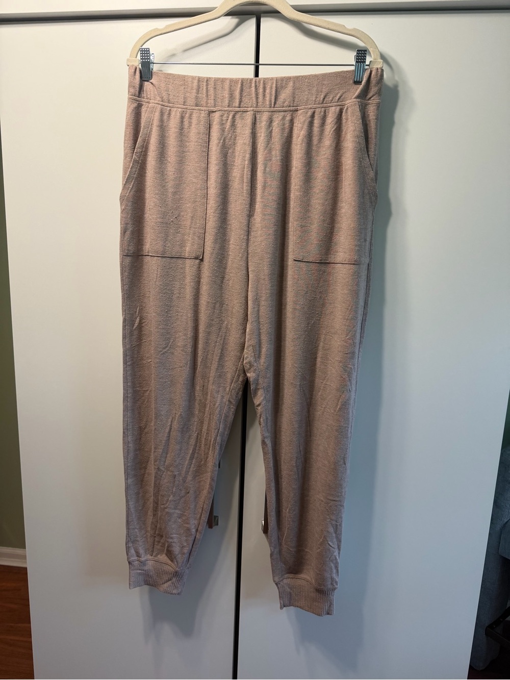 aerie Blush Pink Cozy Track Joggers